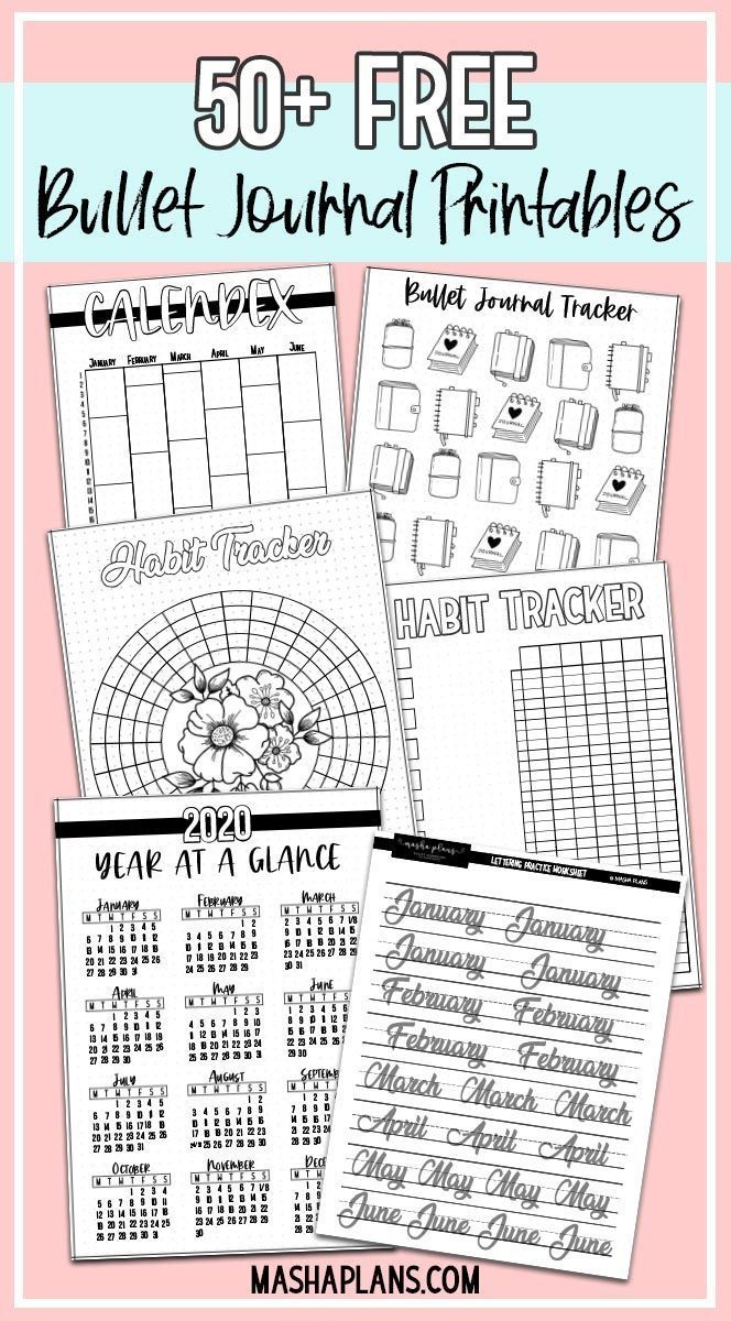 Bullet Journal Printables Free