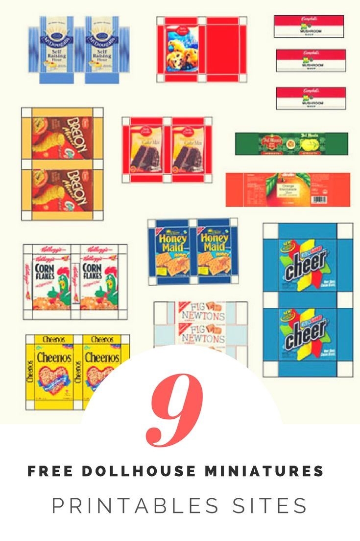 9 Free Dollhouse Miniature Printables Sites 30