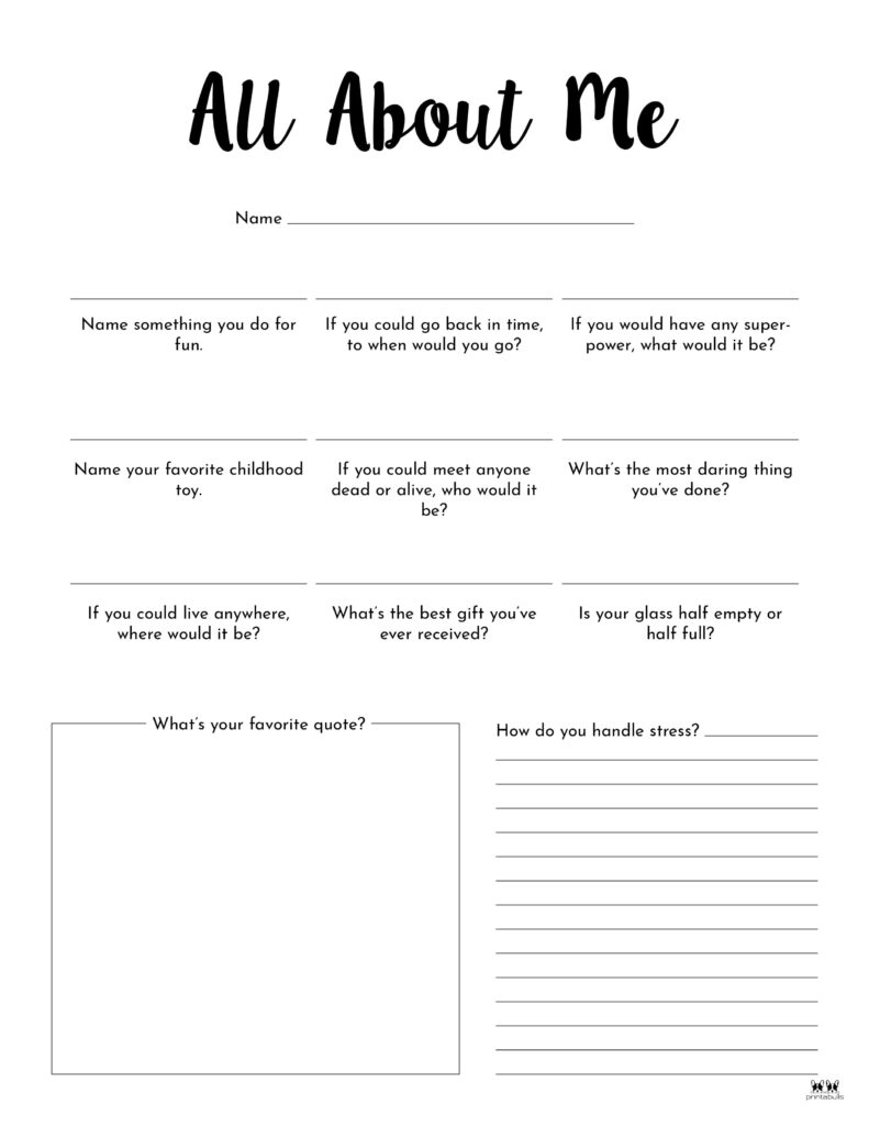 Free Printables For K-12 Education