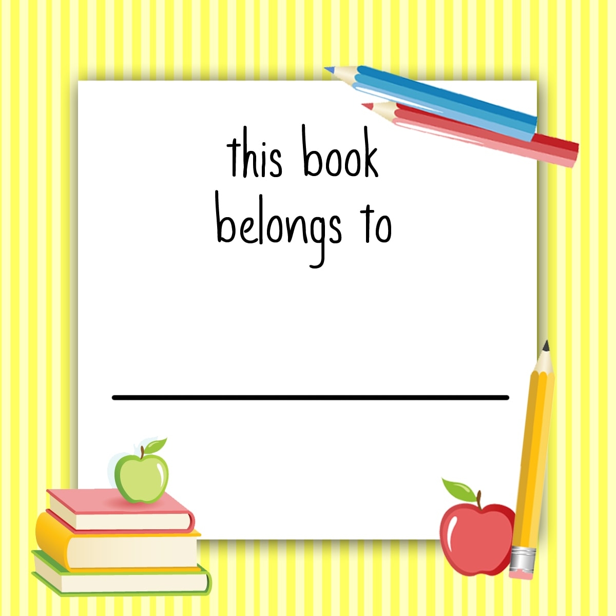 Free Printable Book Labels