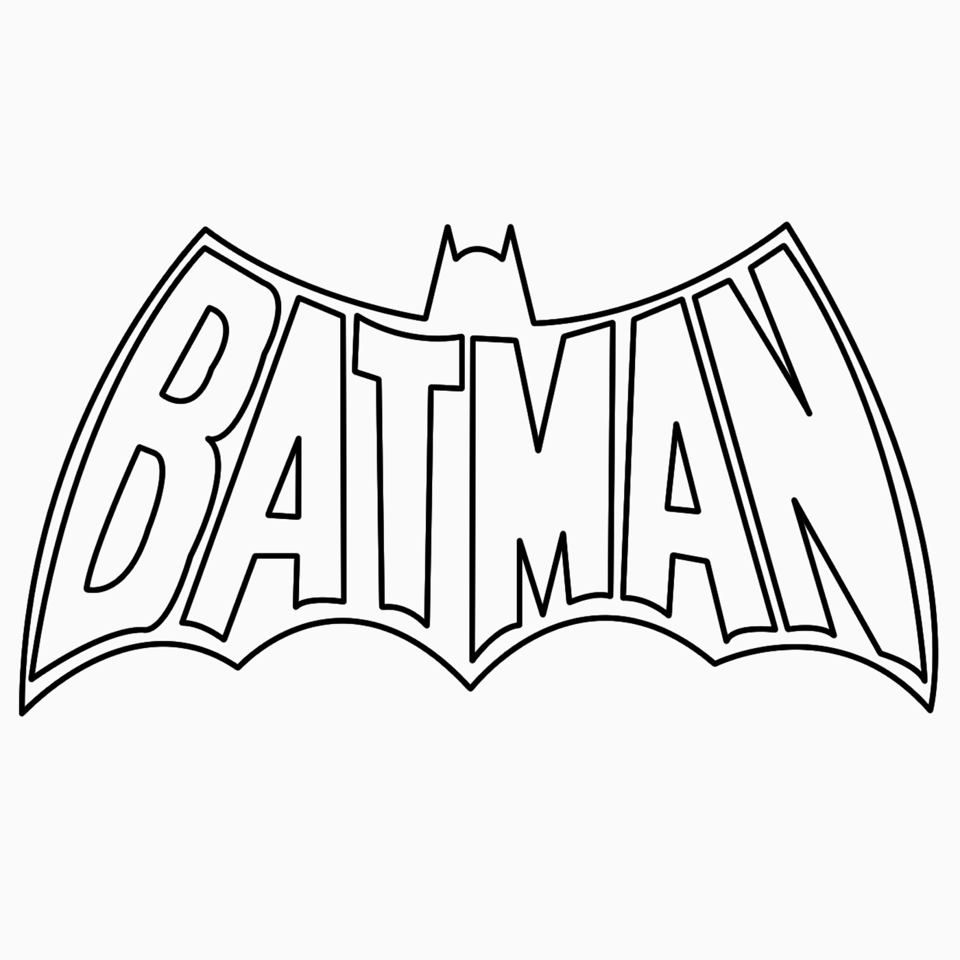 Free Printable Batman Logo Coloring Pages