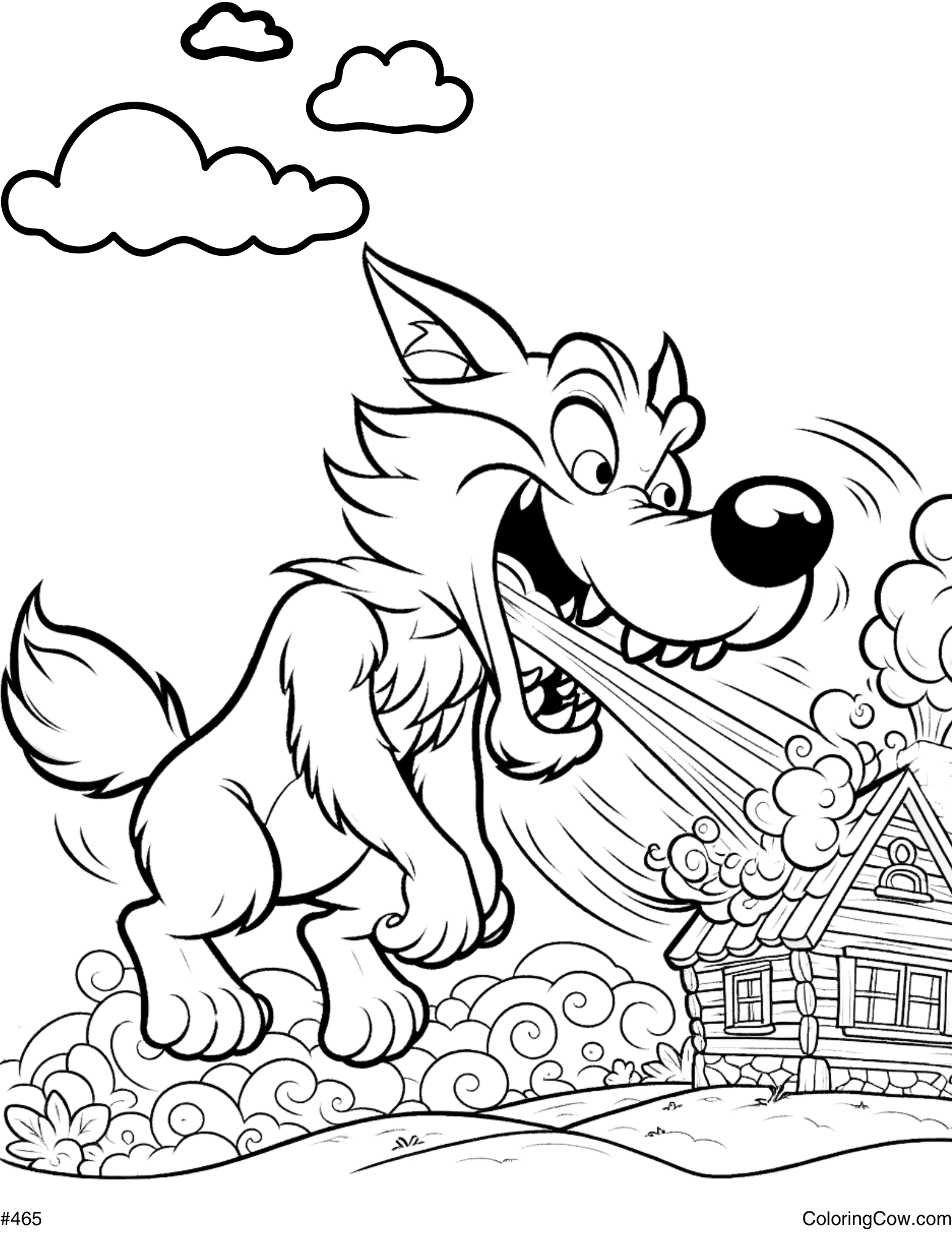 Big Bad Wolf Coloring Pages
