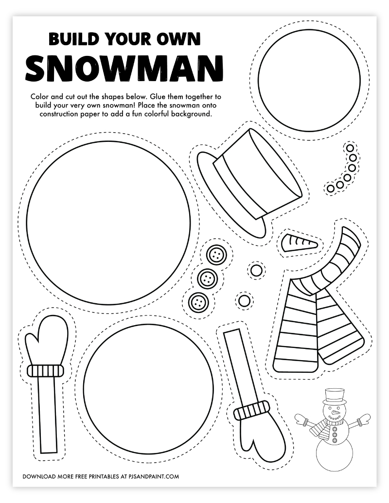 Free Printable Snowman Patterns
