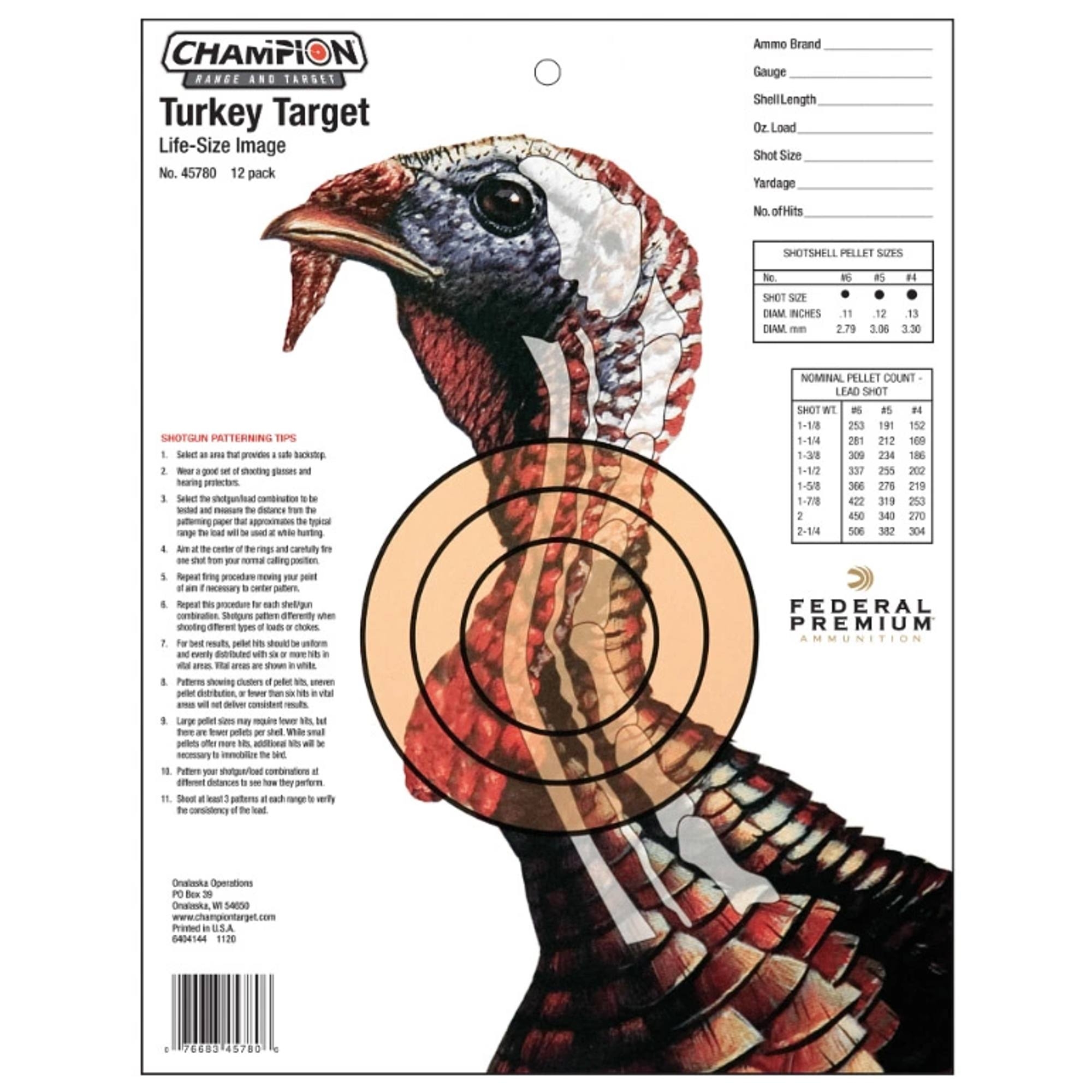 Free Printable Turkey Shoot Targets