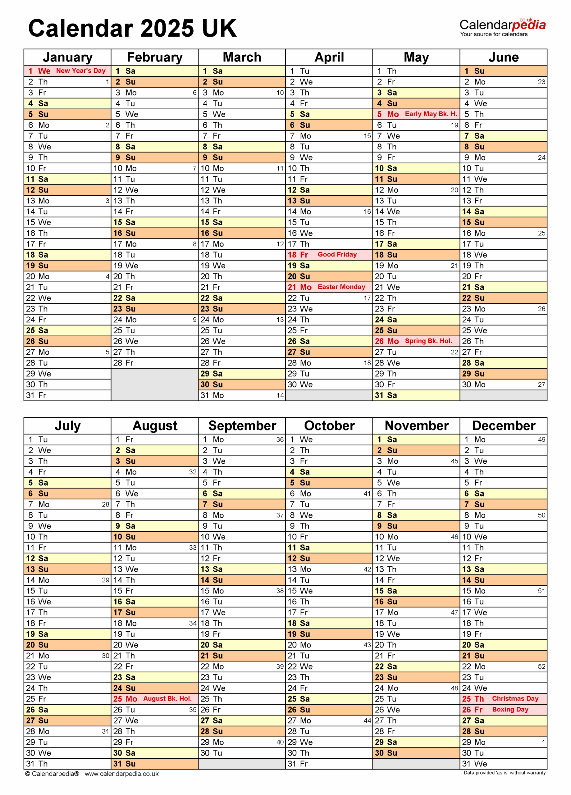 Free Printable Monthly Calendar Uk