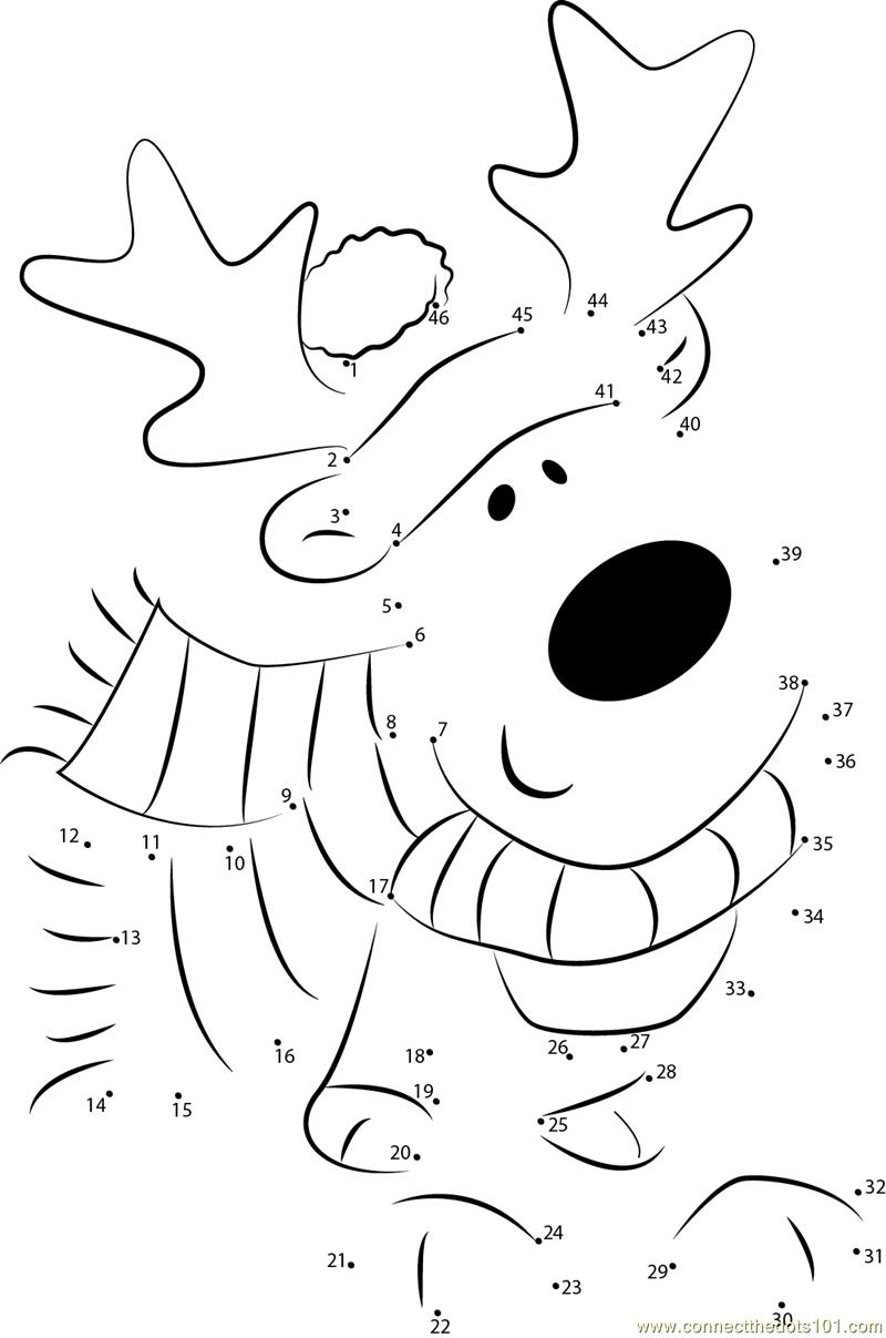 Cartoon Christmas Decorations Dot To Dot Printable Worksheet Worksheets Library