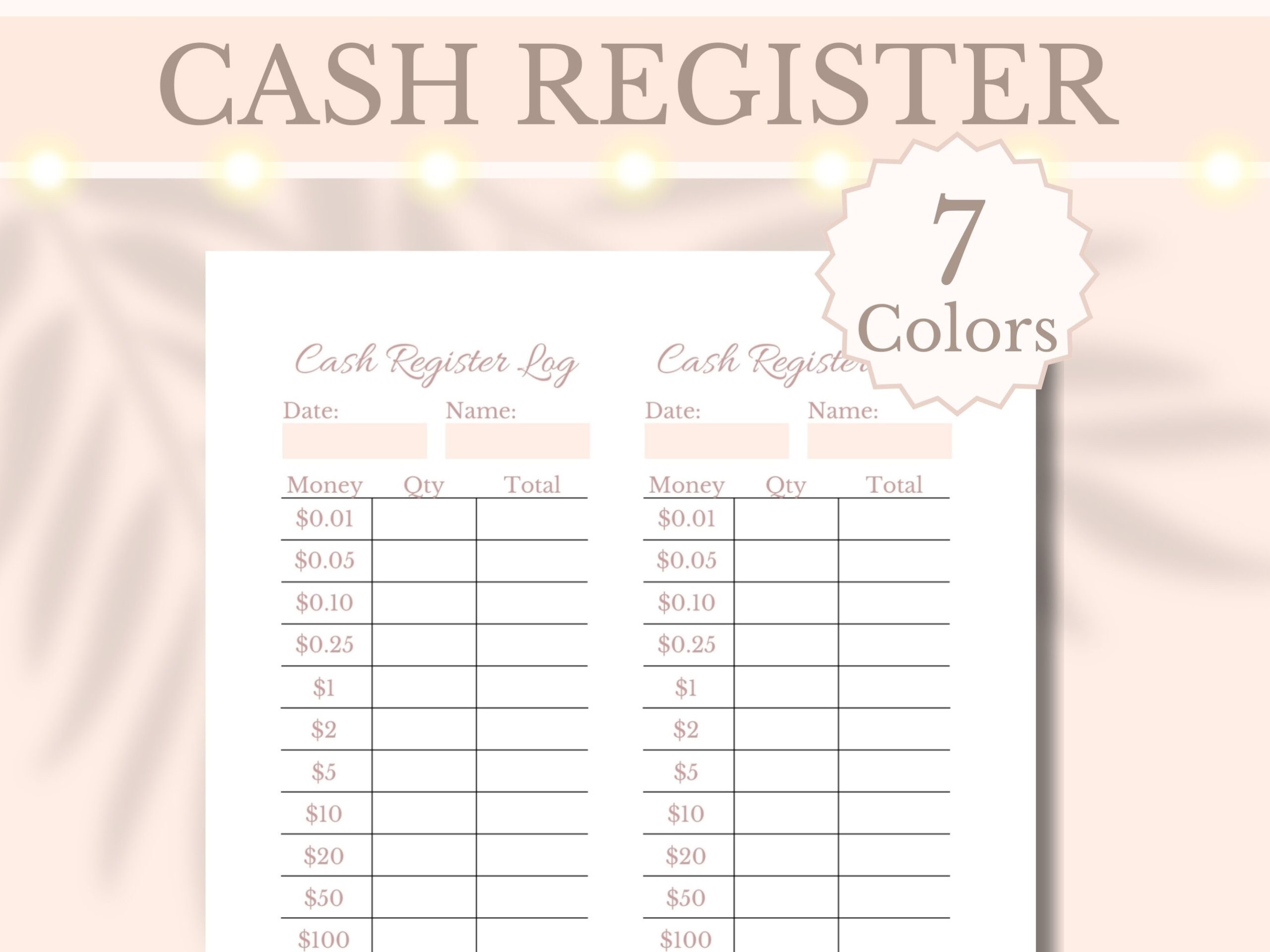 Cash Register Balance Log Printable Drawer Till Count Money Calculator Small Business Shop Closing Planner A4 A5 Letter Digital Download Etsy Cash Register Balance Log Printable Drawer Till Count Money Calculator Small Business Shop Closing Planner A4 A5 Letter Digital Download Etsy