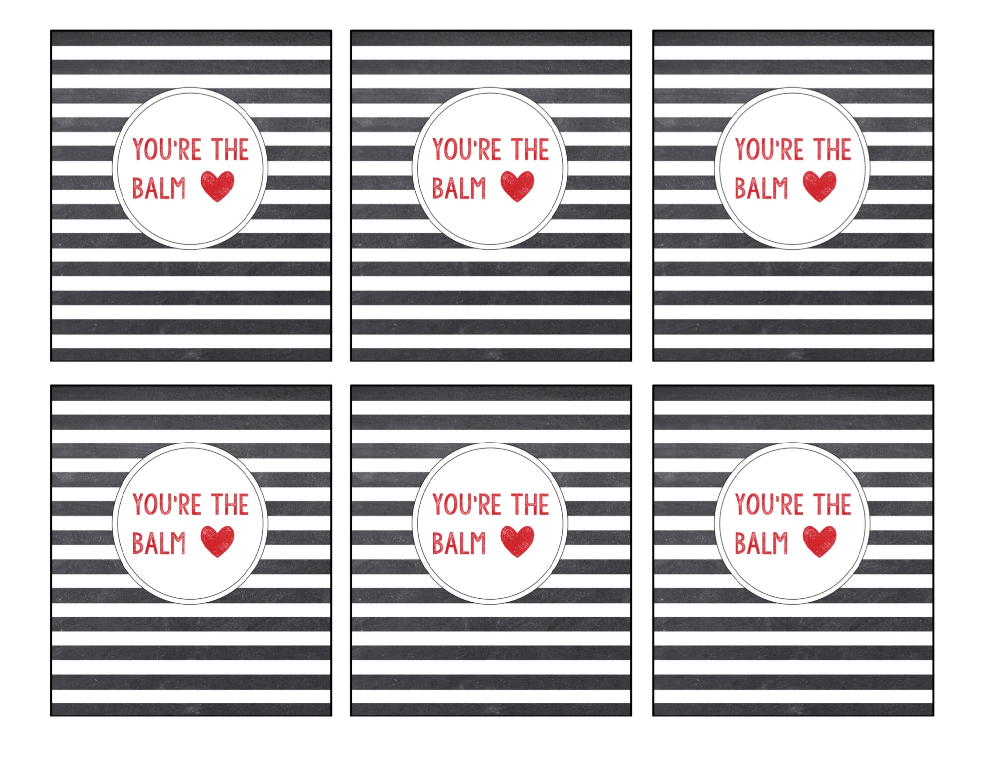 Chapstick Card Free Printable You re The Balm Paper Trail Design
