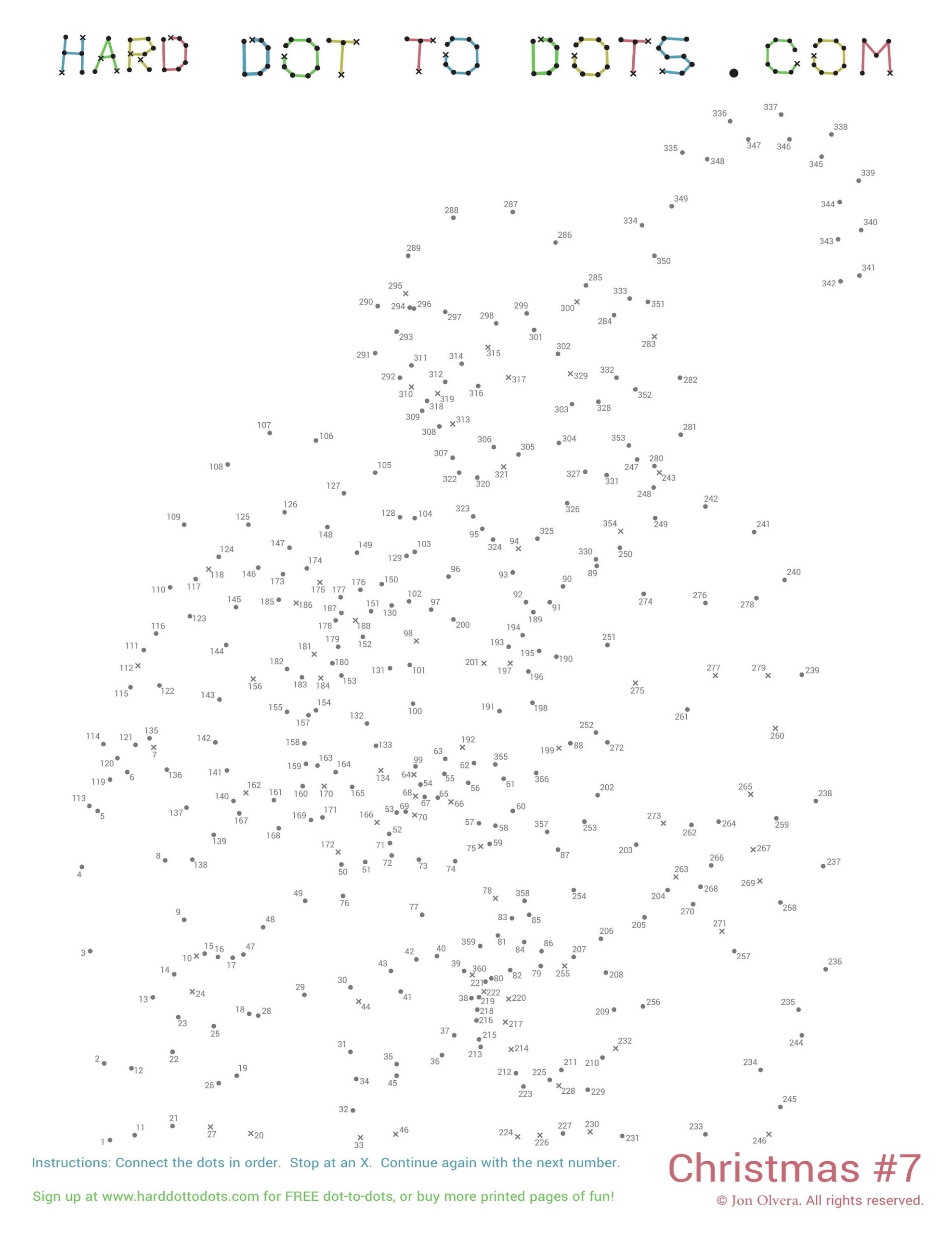 Christmas 10 Pack Digital Dot To Dots Etsy