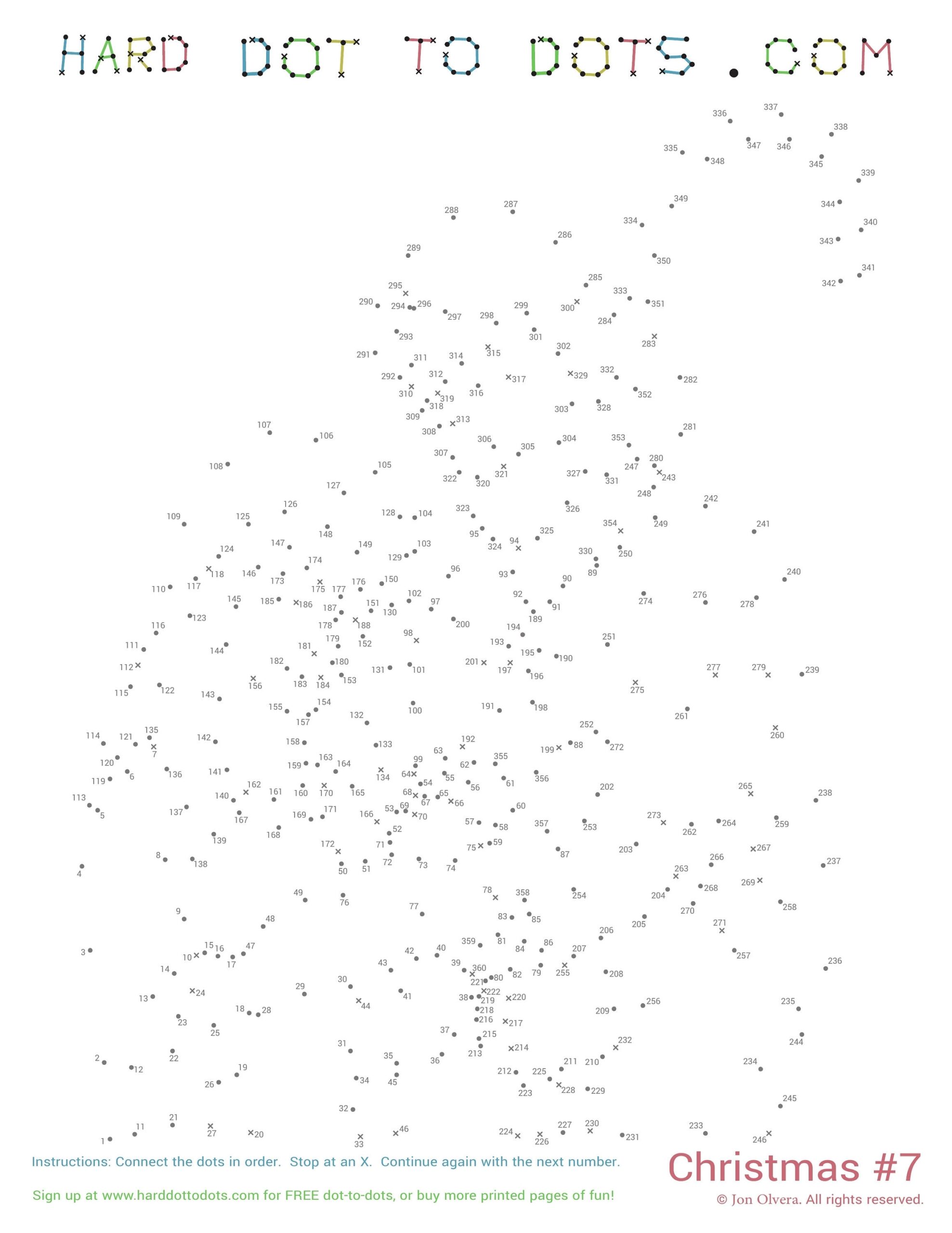Christmas 10 Pack Digital Dot To Dots Etsy