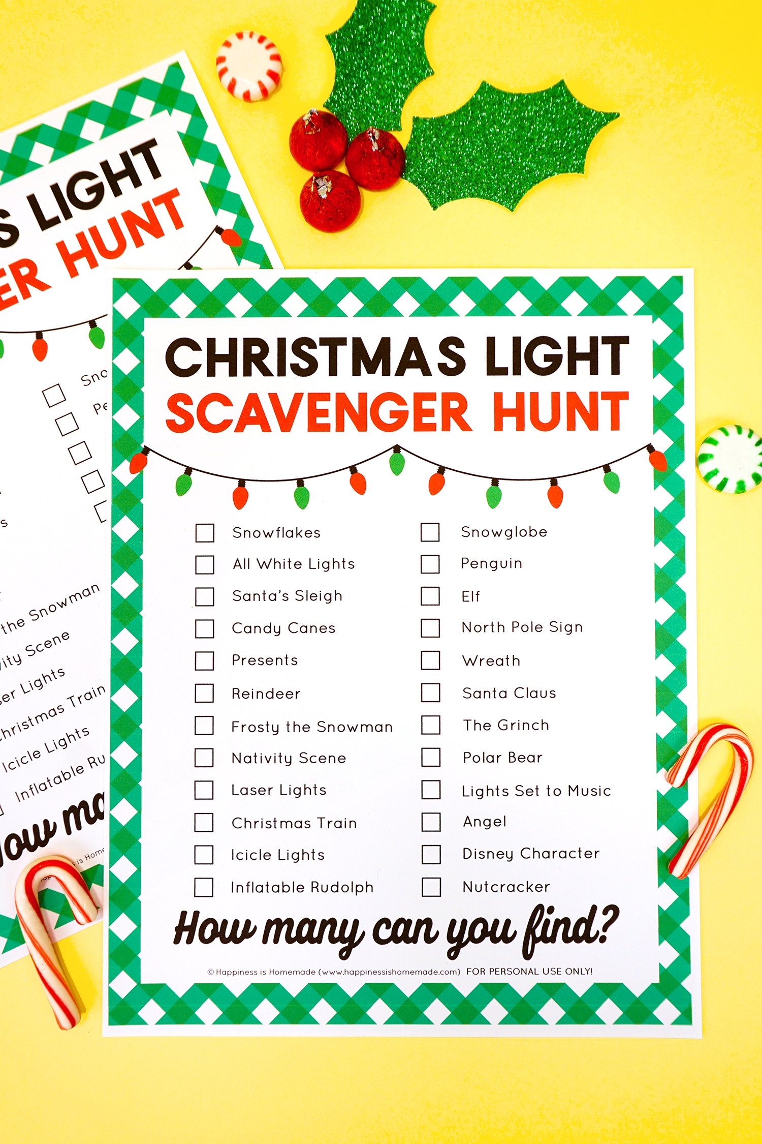 Free Printable Christmas Scavenger Hunt