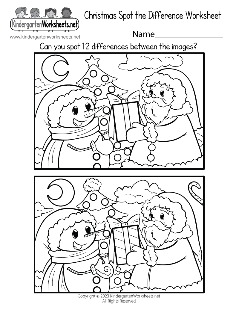 Free Printable Christmas Worksheets For Pres-Chool