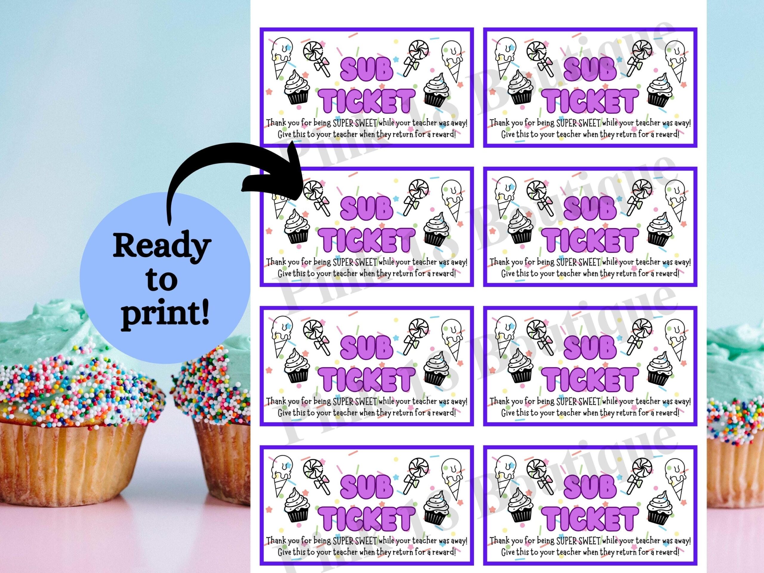 Cupcake Reward Chart Etsy