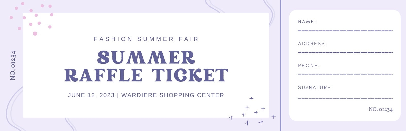 Free Printable Raffle Ticket Template