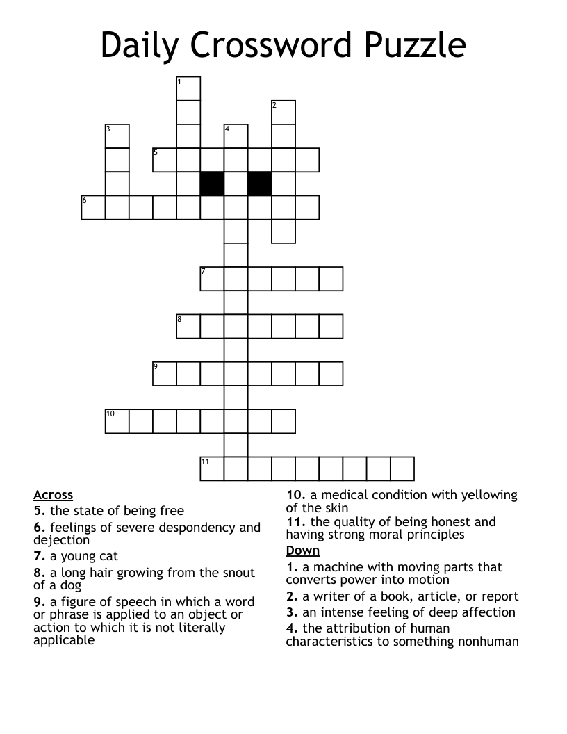 Free Daily Crossword Printable