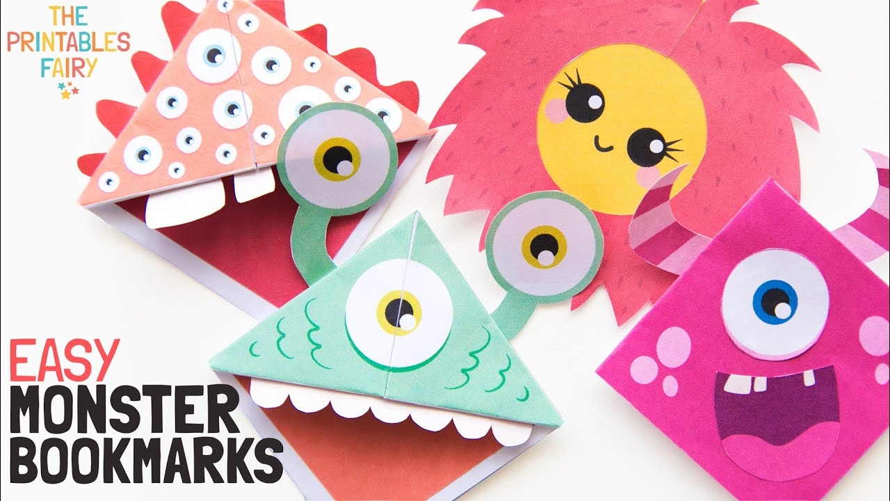Free Printable Monster Bookmarks