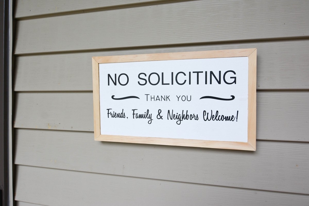 Free Printable No Soliciting Sign