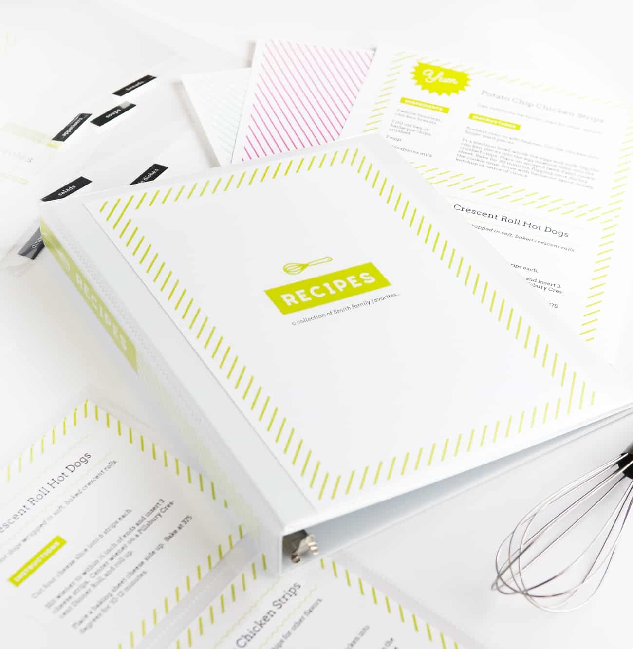 Free Printable Recipe Binder Kit