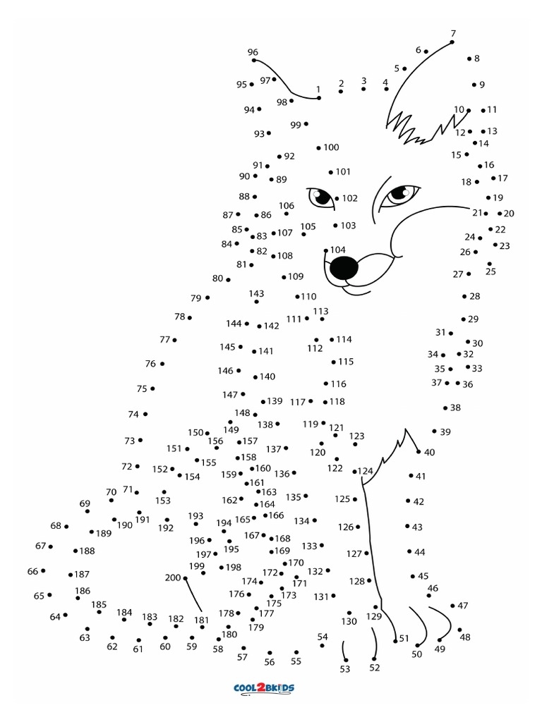Dot To Dot Printables 1 200 PDF Worksheets Library