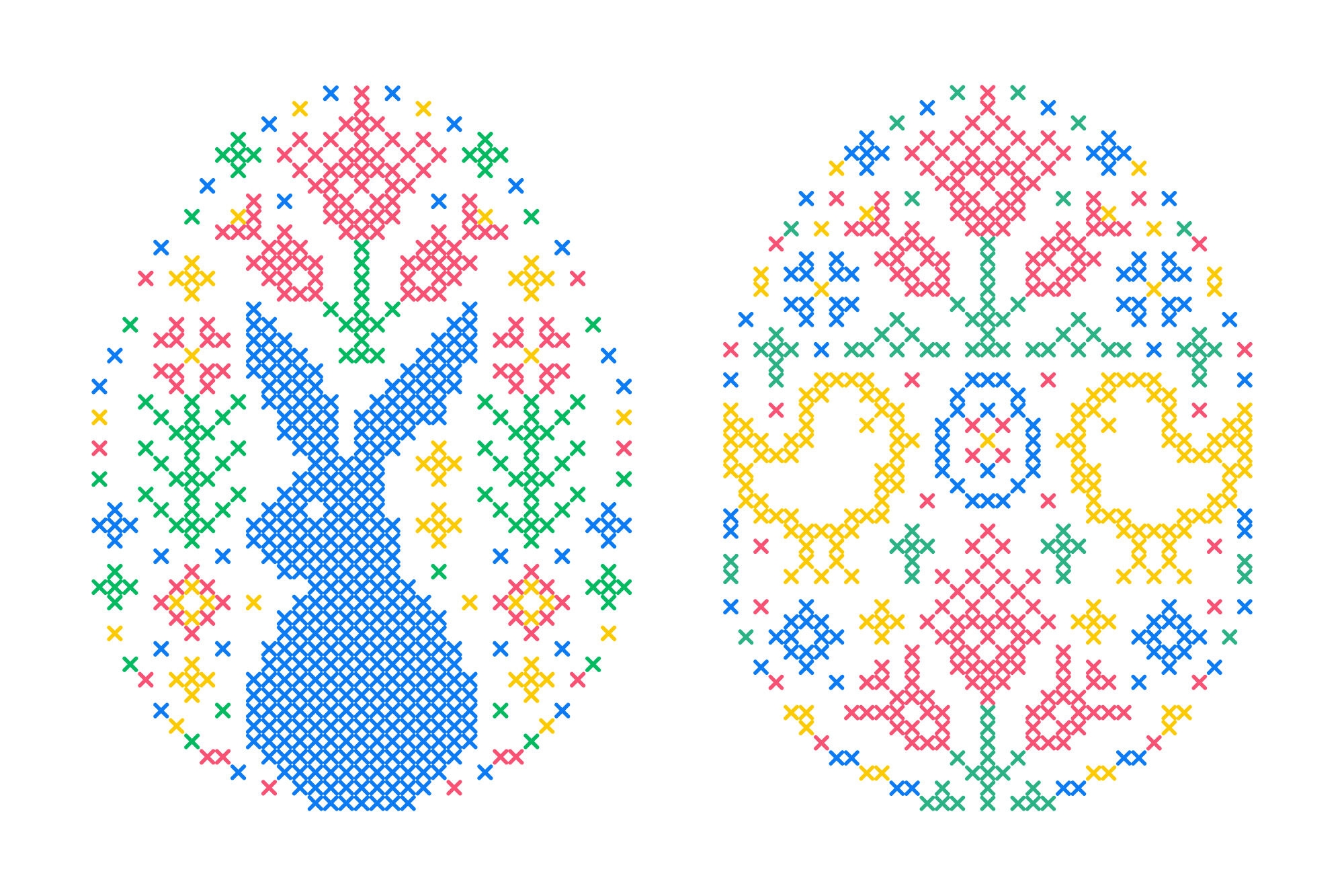 Easter Cross Stitch By WarmJuly TheHungryJPEG