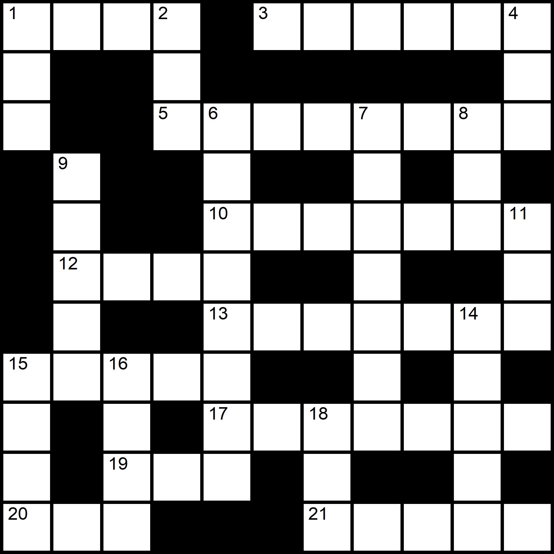 Free Daily Printable Crosswords