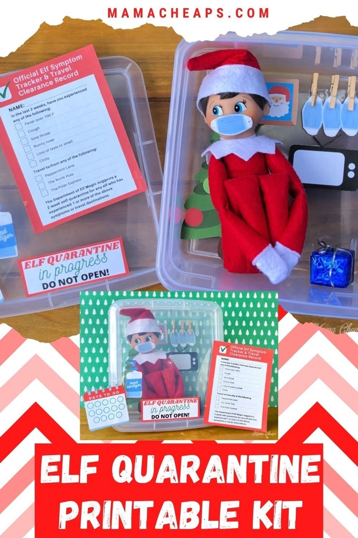 Elf Quarantine Printable Free