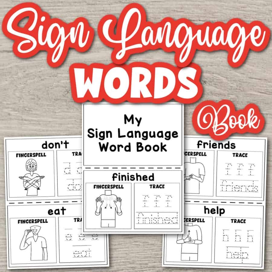 Free Printable Sign Language Words