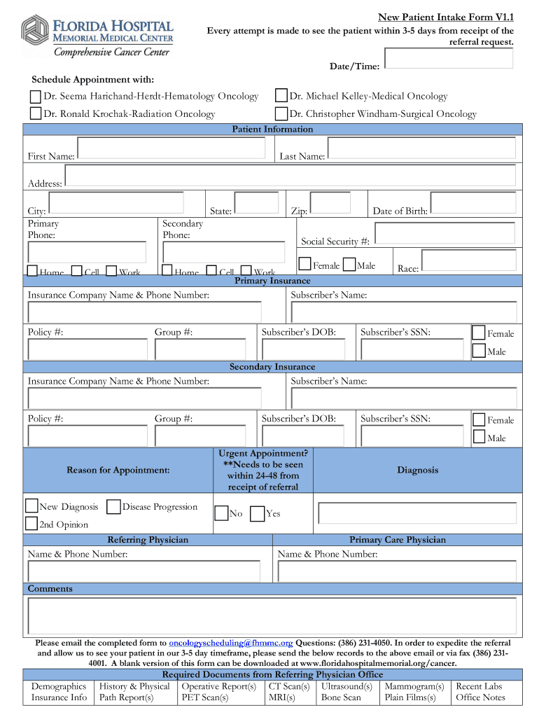 Florida Hospital Discharge Form Fill Online Printable Fillable Blank PdfFiller
