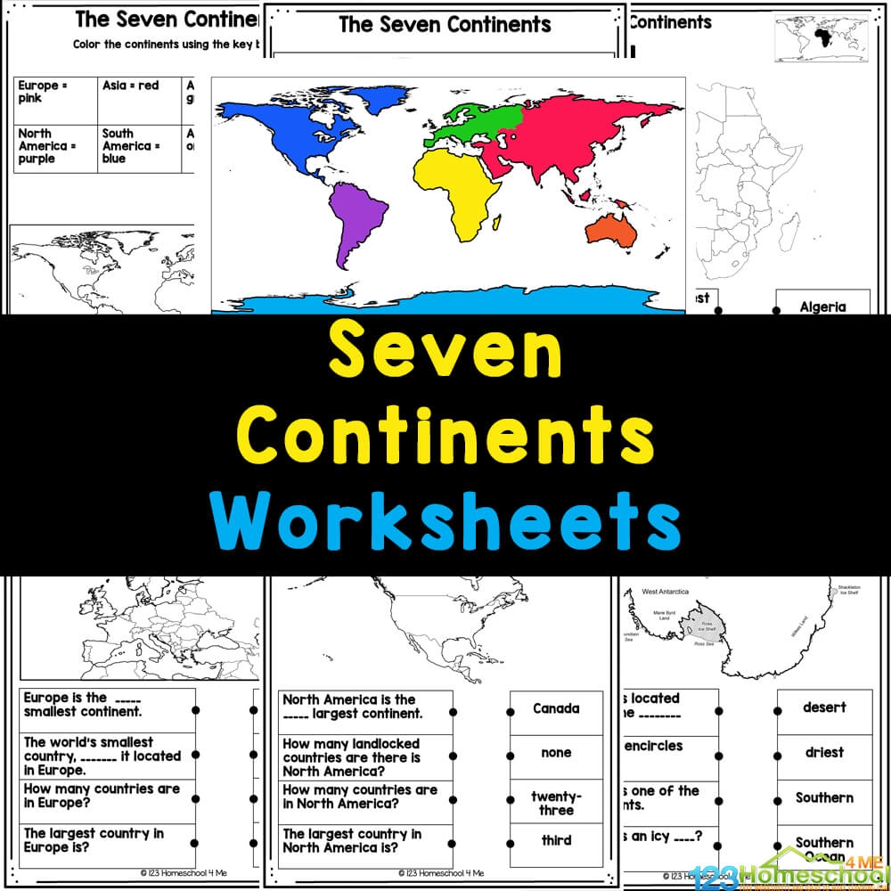 Free Printable Continents And Oceans Quiz