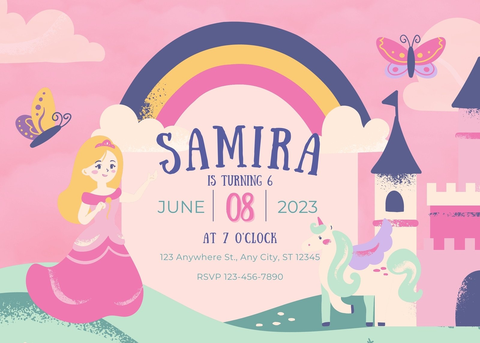 Free Printable Unicorn Invitations
