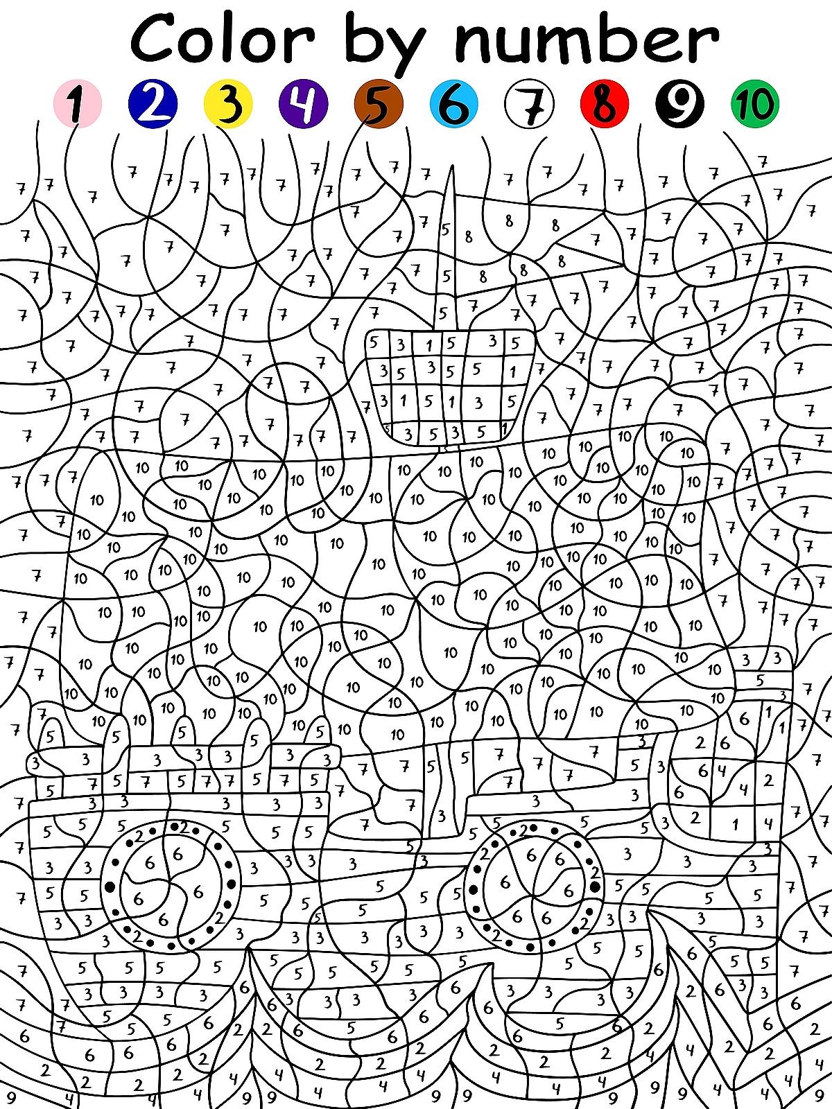 Free Color By Number Printables