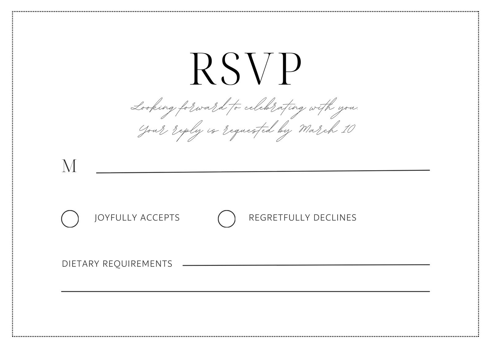 Free Printable Rsvp Cards