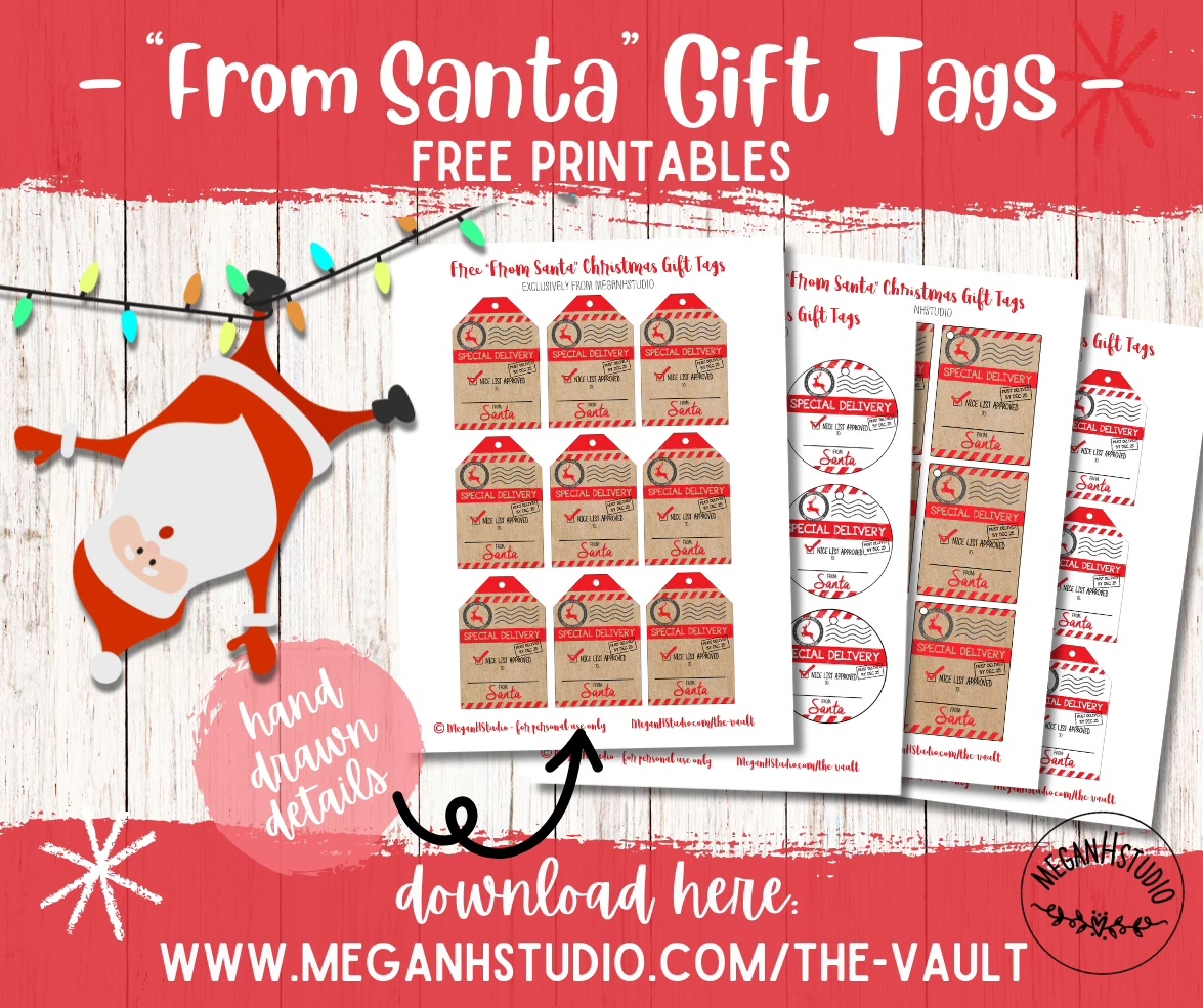 Free Printable Editable Christmas Gift Tags