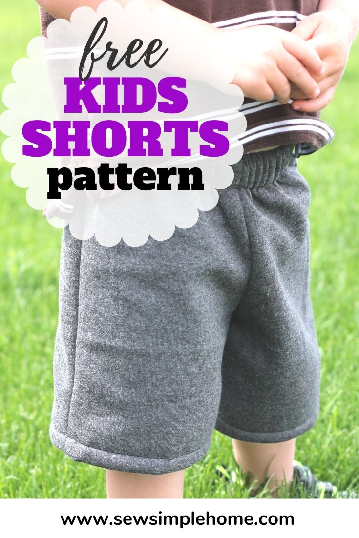 Free Printable Toddler Shorts Pattern