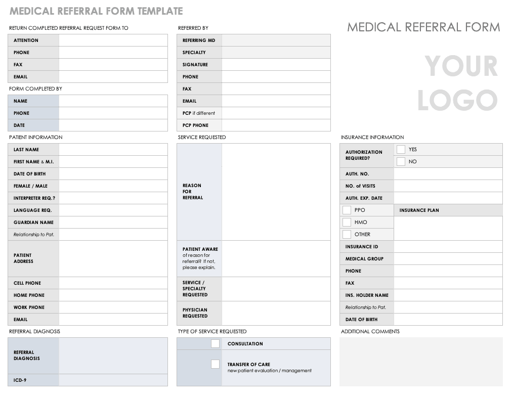 Free Printable Medical Forms