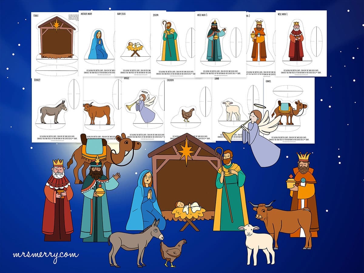 Free Printable Nativity Scene Patterns