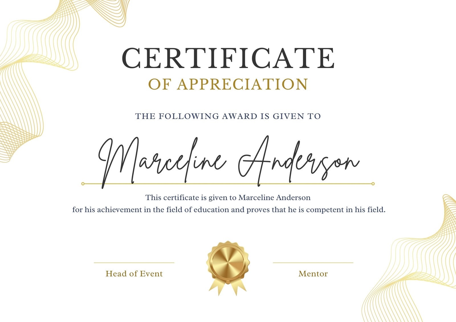 Free Printable Certificate Of Achievement