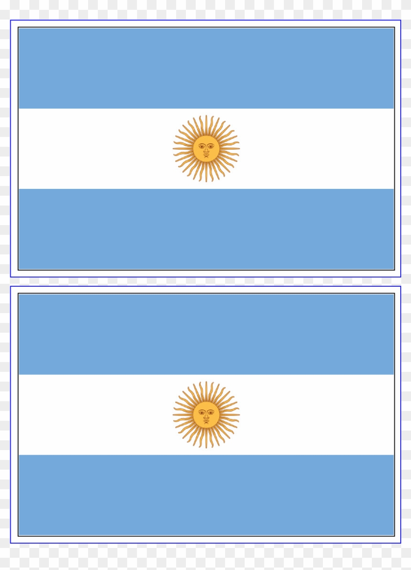 Flag Of Argentina Sun Free Printable