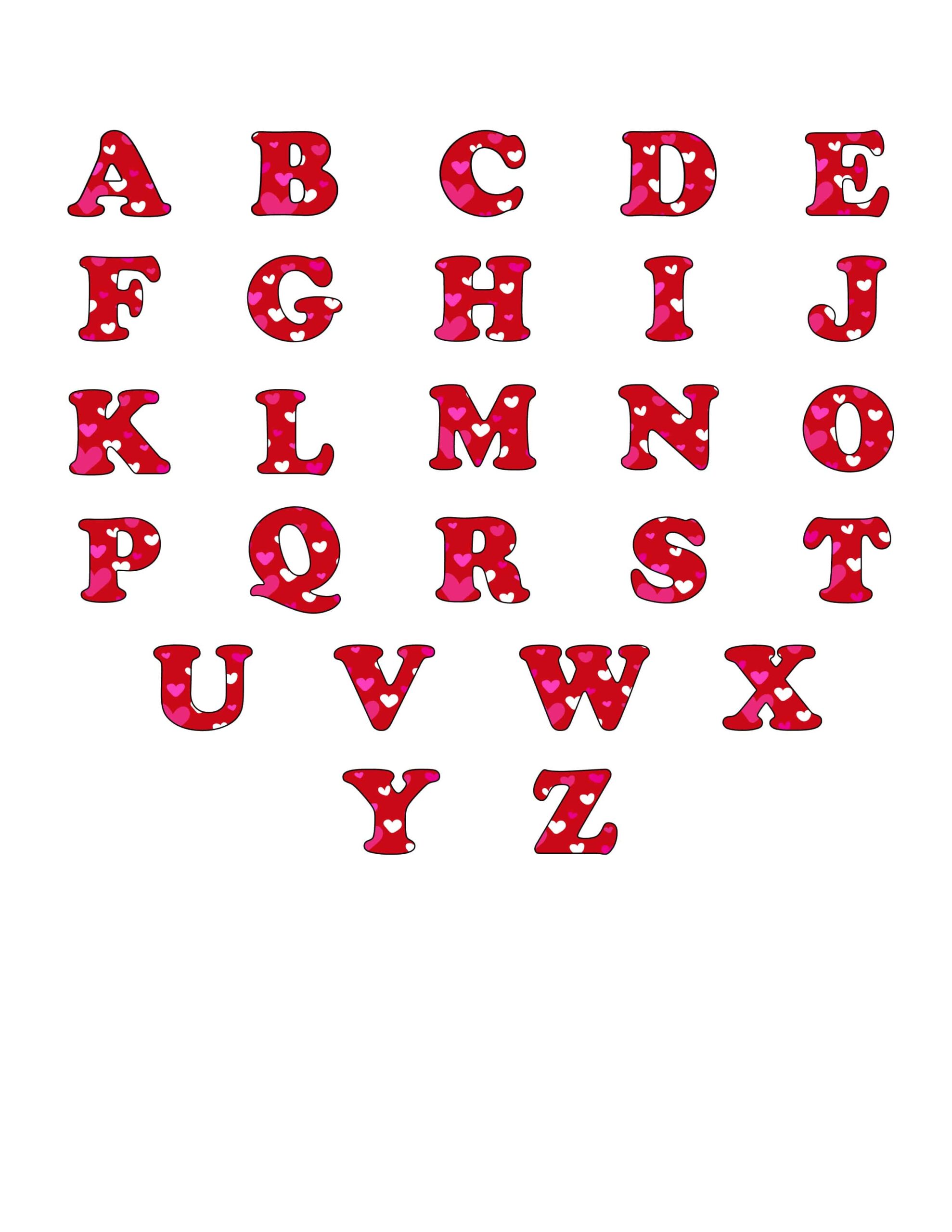 Free Printable Bubble Letters