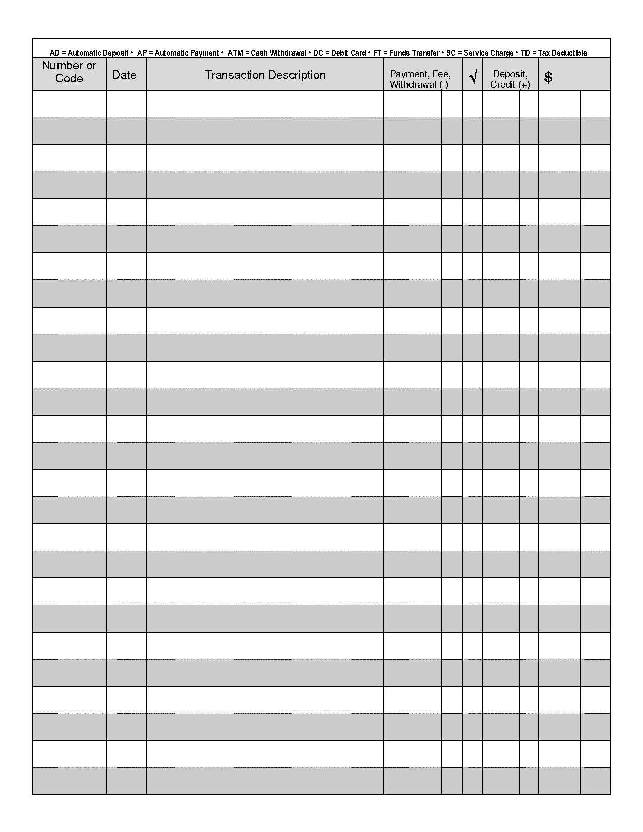 Free Printable Check Register Form Free Download Free Printable Check Register Form Free Png Images Free Worksheets On Clipart Library