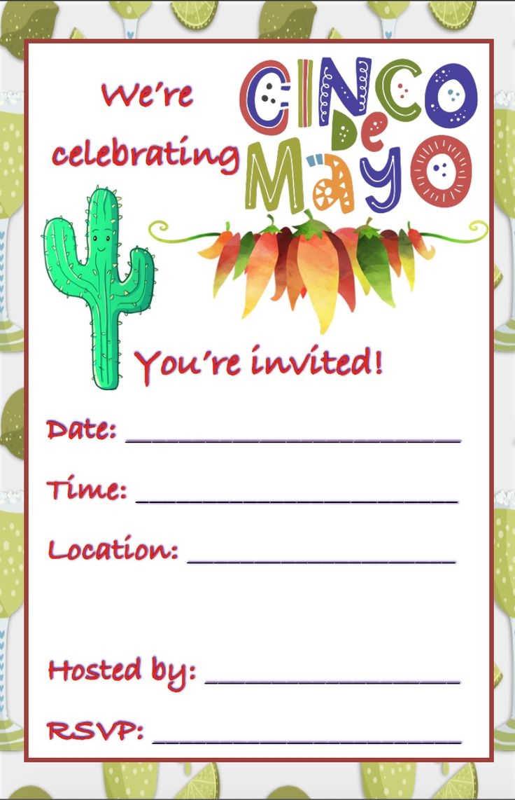 Free Printable Fiesta Invitations