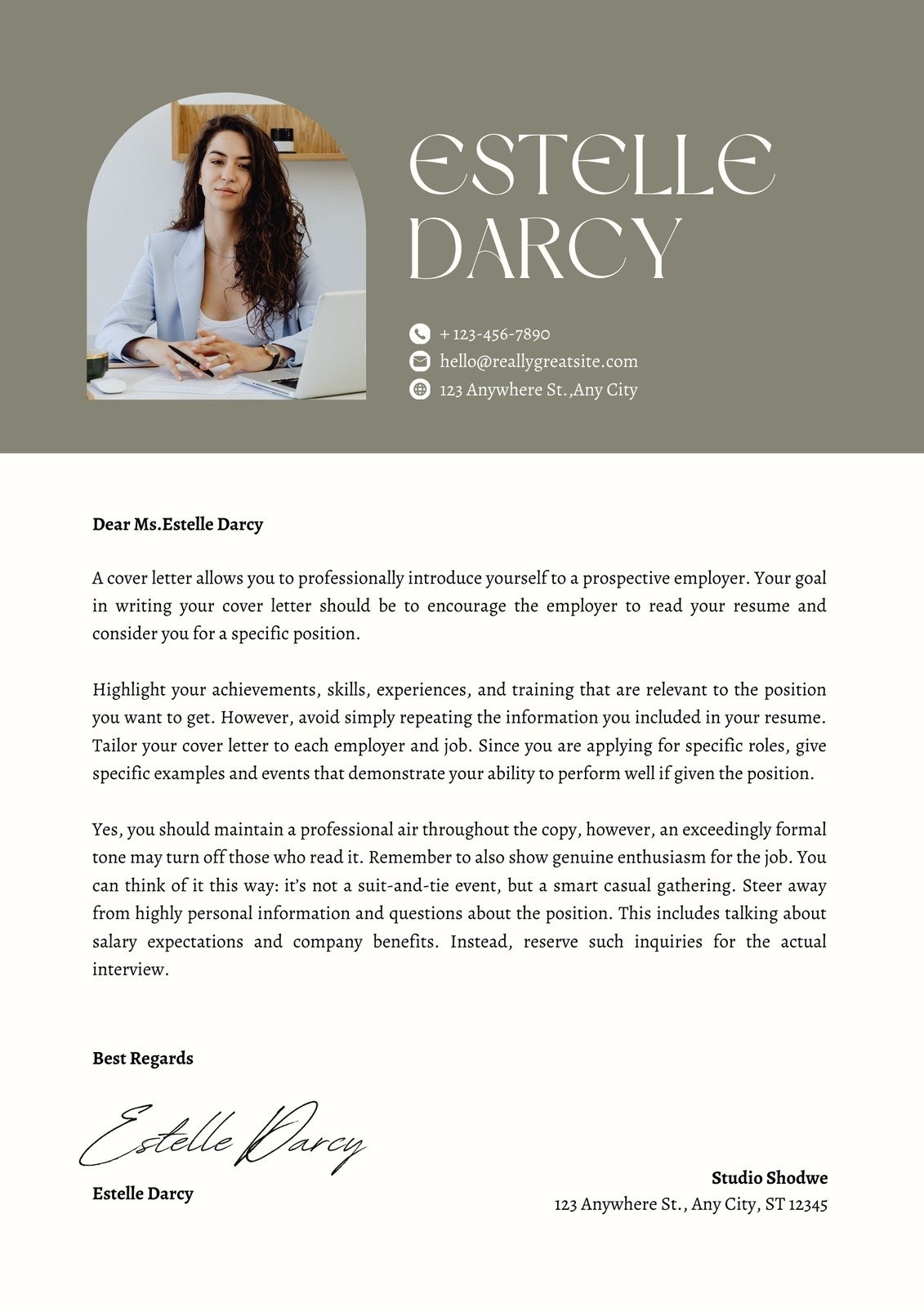 Free Printable Cover Letter Templates You Can Customize Canva