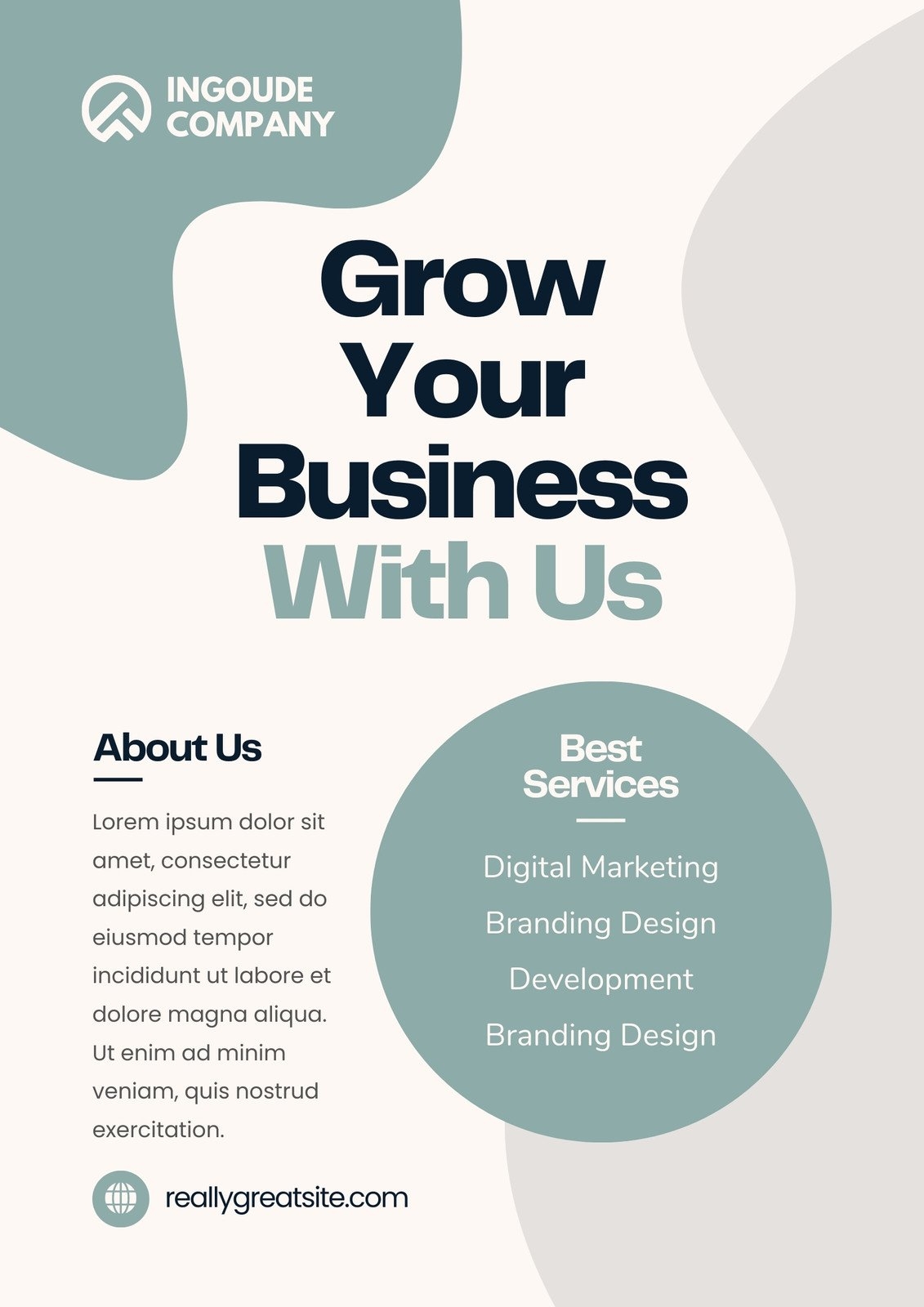 Free Printable Customizable Shoponline Business Flyer