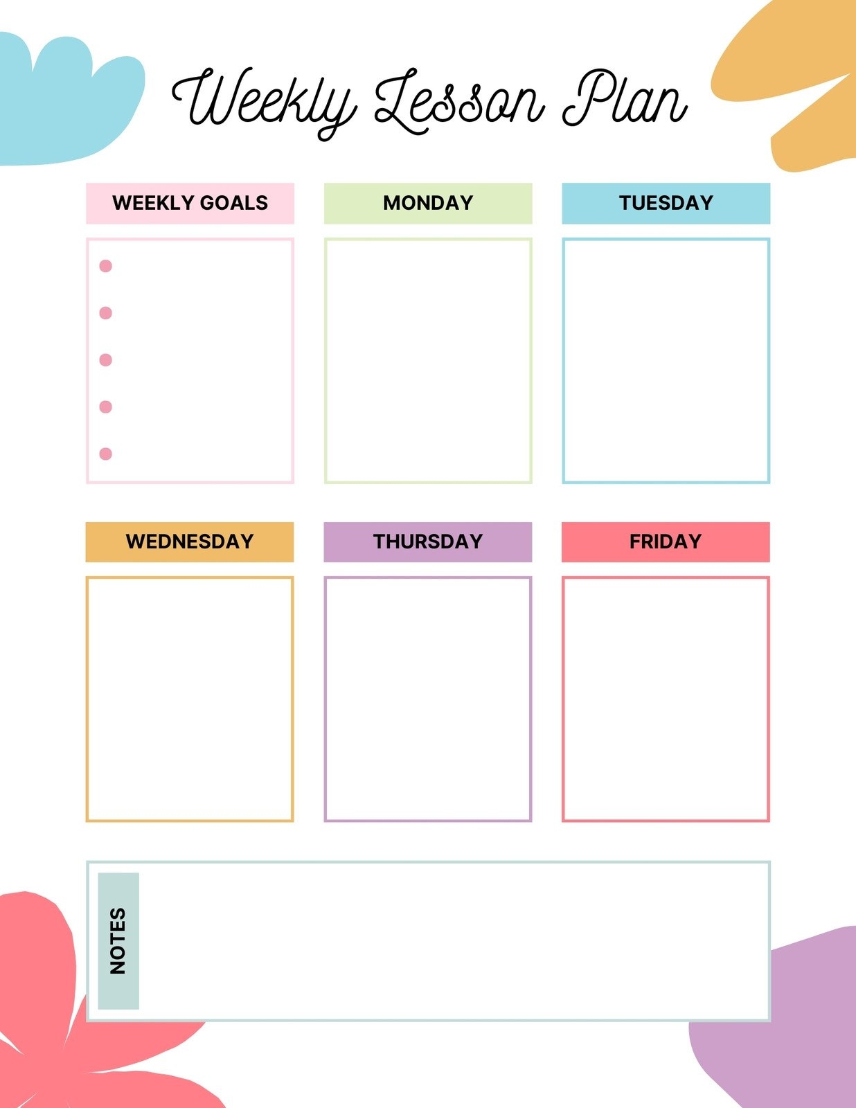 Free Printable Lesson Plans For Toddlers