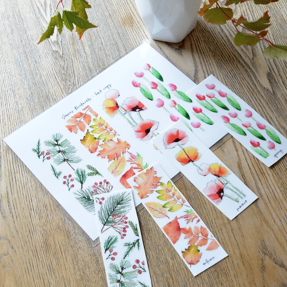 Free Printable Four Seasons Bookmarks Centsational Style