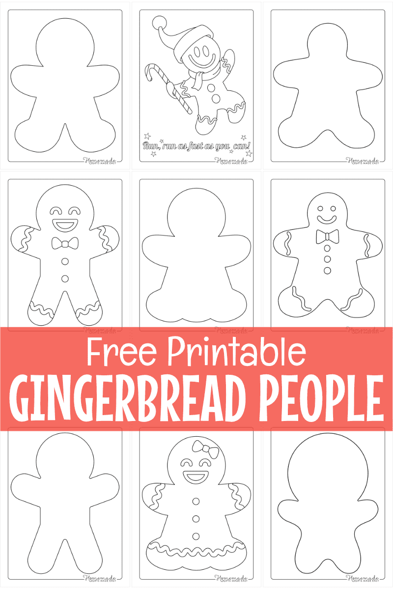 Free Printable Gingerbread Man