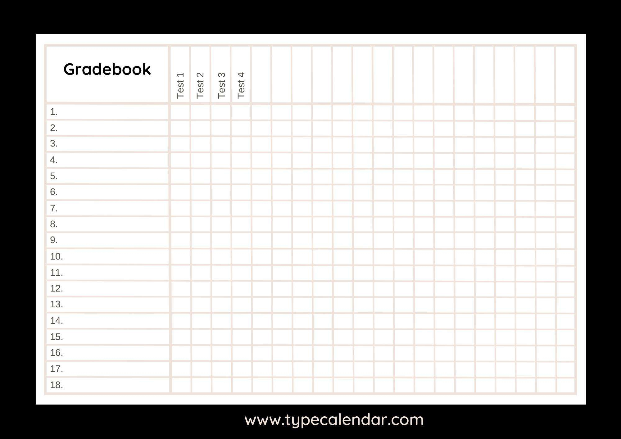 Free Printable Grade Sheets For Homeschoolers