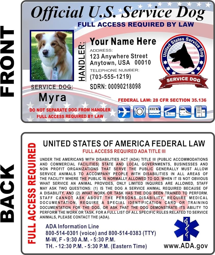 Free Printable Service Dog Id Cards Download Free Printable Service Dog Id Cards Png Images Free Worksheets On Clipart Library