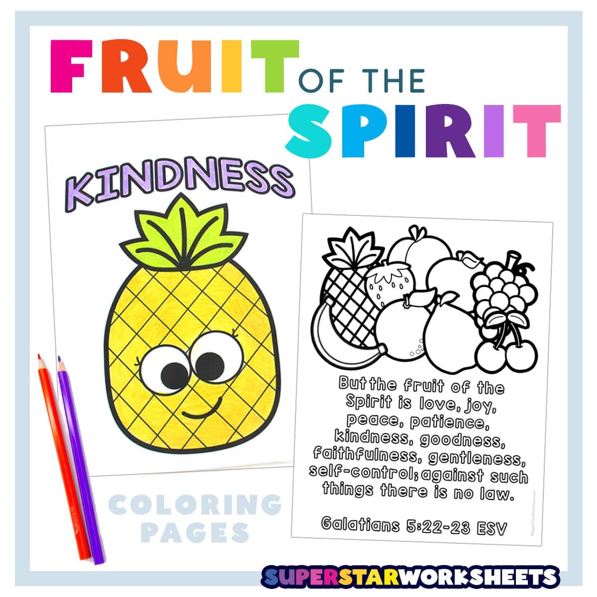 Free Fruit Of The Spirit Printables