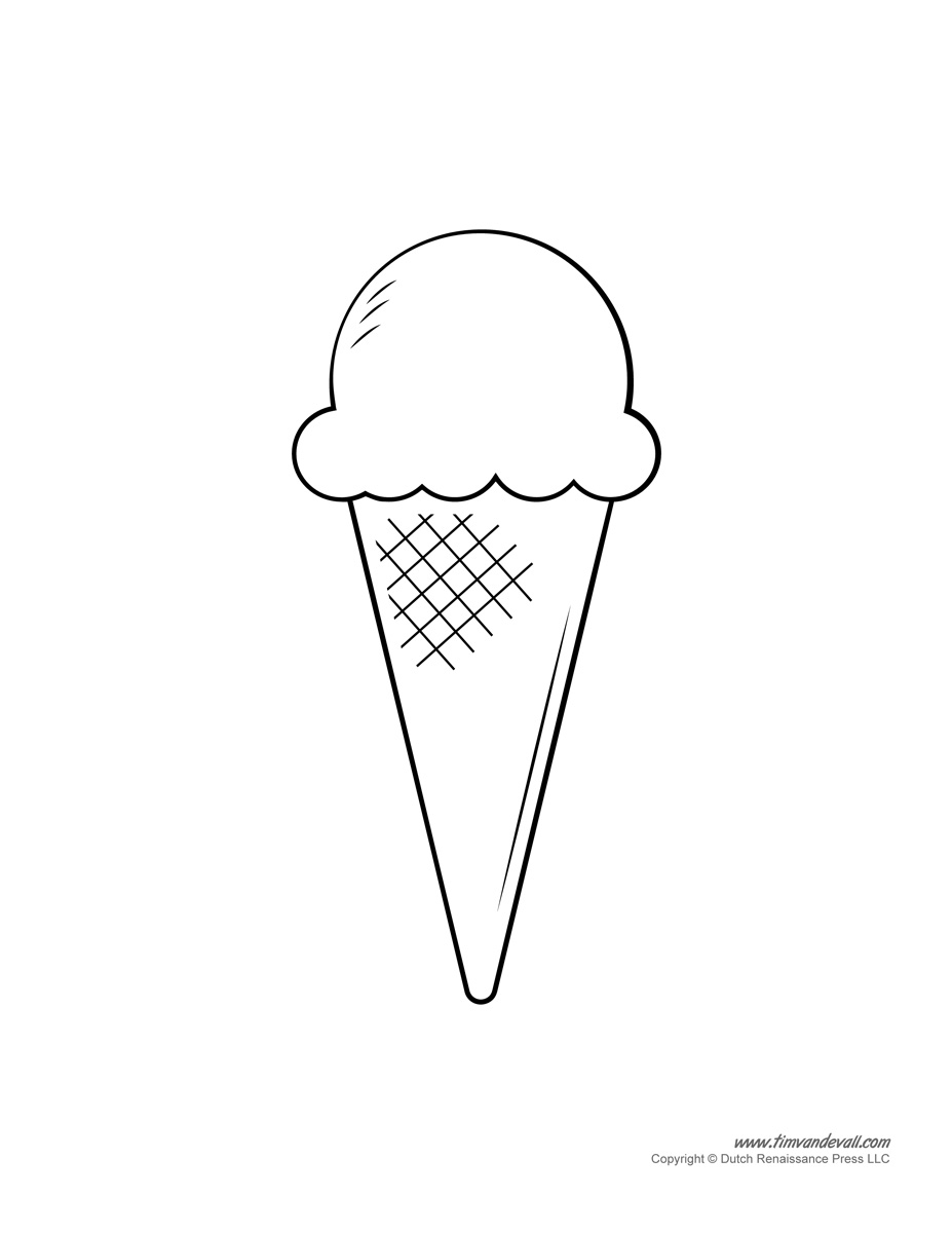 Ice Cream Cone Print Out